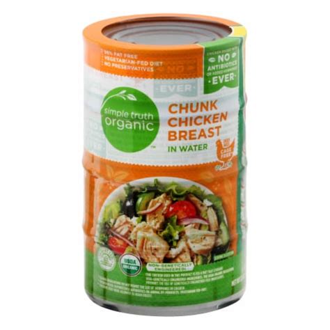 simple truth organic chicken|organic canned chicken breast chunks.